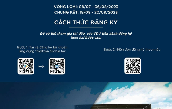 MỞ ĐĂNG KÝ THAM DỰ GIẢI GOLF CHUYÊN NGHIỆP GOLFZON VIETNAM CHAMPIONSHIP 2023 